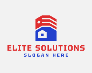 Flag House Real Estate logo design