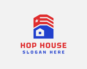 Flag House Real Estate logo design