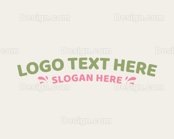 Playful Childish Wordmark Logo