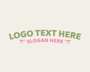 Playful Childish Wordmark logo