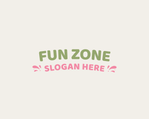 Playful Childish Wordmark logo design