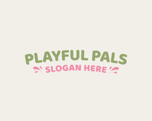 Playful Childish Wordmark logo