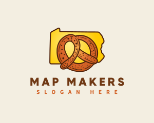 Pennsylvania Baked Pretzel logo design