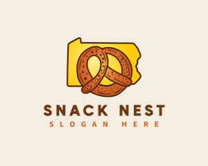 Pennsylvania Baked Pretzel logo design