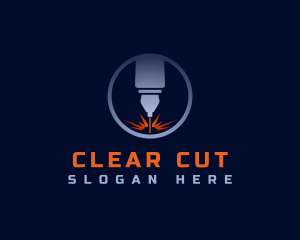 Laser Fabrication Cutter  logo design