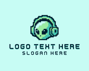 Alien Pixel Headset Logo