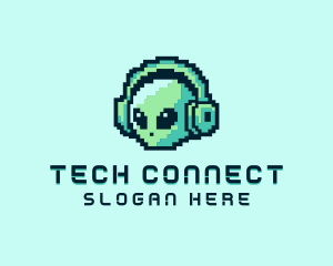 Alien Pixel Headset Logo
