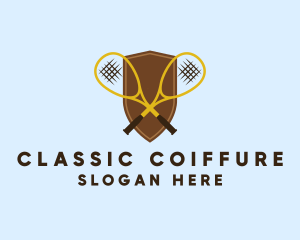 Classic Tennis Shield logo design