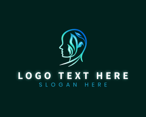  Mental Health  Leaf Logo