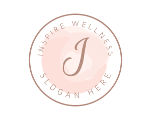 Watercolor Script Wellness logo design