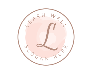 Watercolor Script Wellness logo design