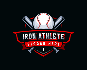 Baseball League Tournament logo design