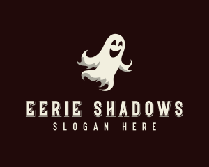 Spooky Halloween Ghost logo