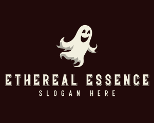 Spooky Halloween Ghost logo design