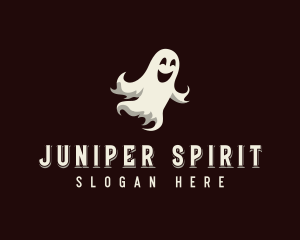 Spooky Halloween Ghost logo design