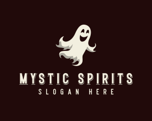 Spooky Halloween Ghost logo