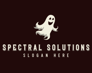 Spooky Halloween Ghost logo design