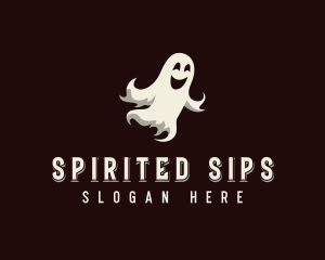 Spooky Halloween Ghost logo design