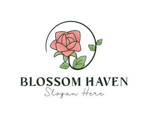 Rose Plant Florist logo design