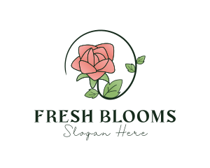 Rose Plant Florist logo design