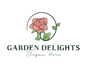 Rose Plant Florist logo design