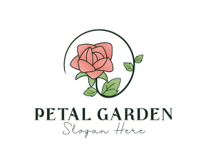 Rose Plant Florist logo design