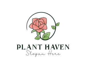 Rose Plant Florist logo design