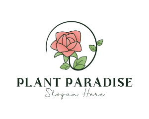 Rose Plant Florist logo design