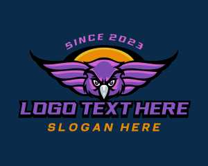 Flying Gaming Owl  Logo