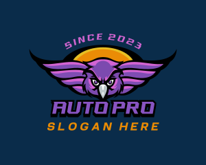 Flying Gaming Owl  logo