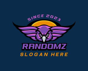 Flying Gaming Owl  logo design