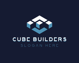 Web3 Technology Cube logo design