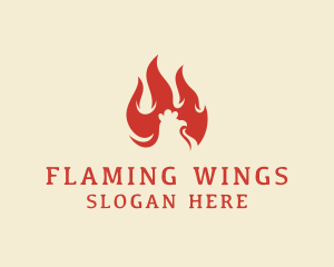 Hot Chicken BBQ logo design