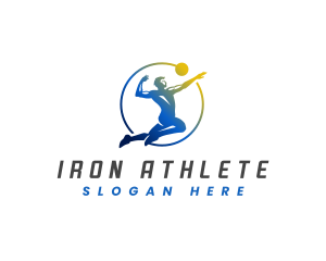 Sport Athlete Volleyball logo design