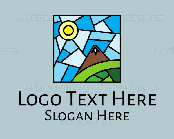 Scenic Mountain Mosaic Logo