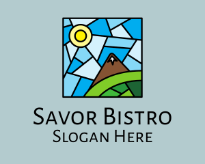 Scenic Mountain Mosaic  Logo