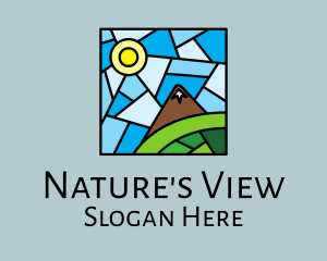 Scenic Mountain Mosaic  logo design