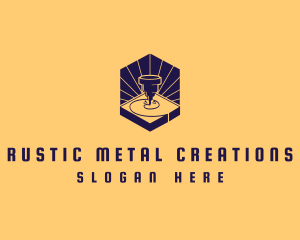 Laser CNC Metalwork logo design