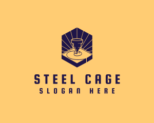 Laser CNC Metalwork logo design