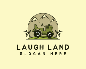 Tractor Mountain Pasture Land logo design