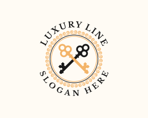 Ornate Luxury Key logo design