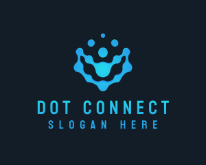  Digital Tech Dots logo design