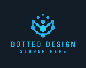  Digital Tech Dots logo design