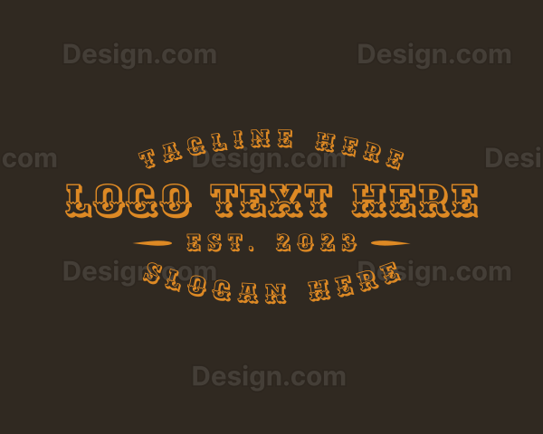 Western Rustic Business Logo