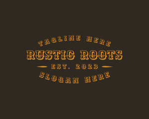 Western Rustic Business logo design