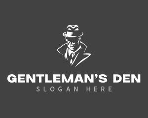 Mafia Gentleman Mobster logo design