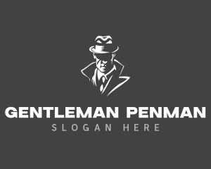 Mafia Gentleman Mobster logo design