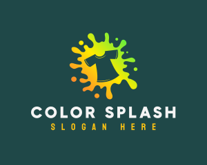 Splash Paint Shirt logo design