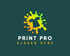 Splash Paint Shirt logo design