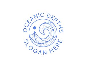 Ocean Wave Getaway logo design